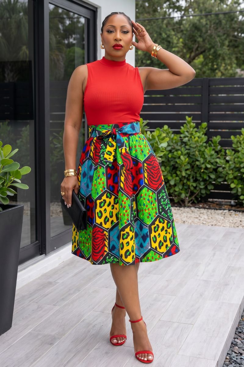 Bold Move Midi Skirt