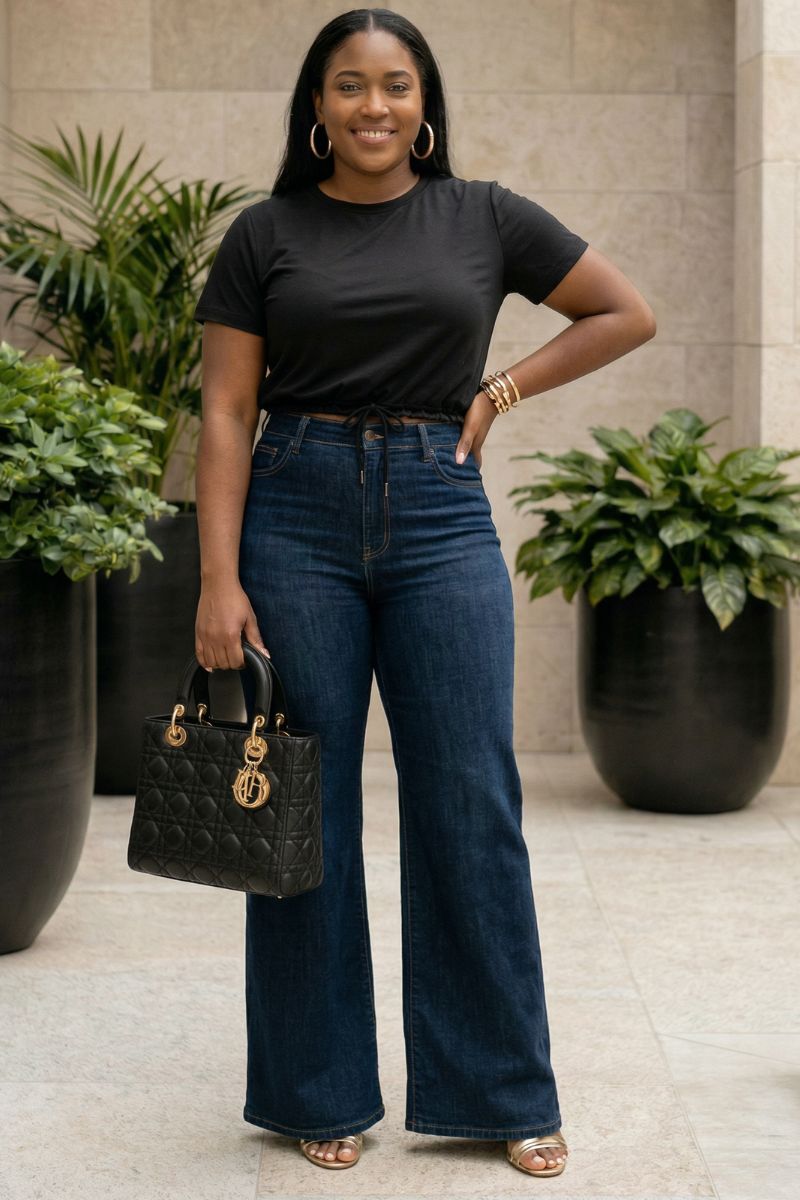 Chic Ease Drawstring Tee