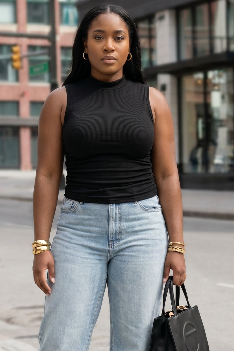 Essential Contour Tank - Black