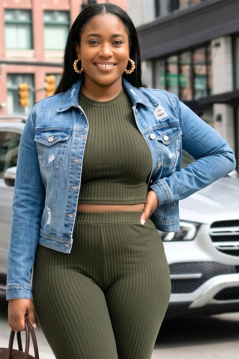The Essential Denim Crop Jacket