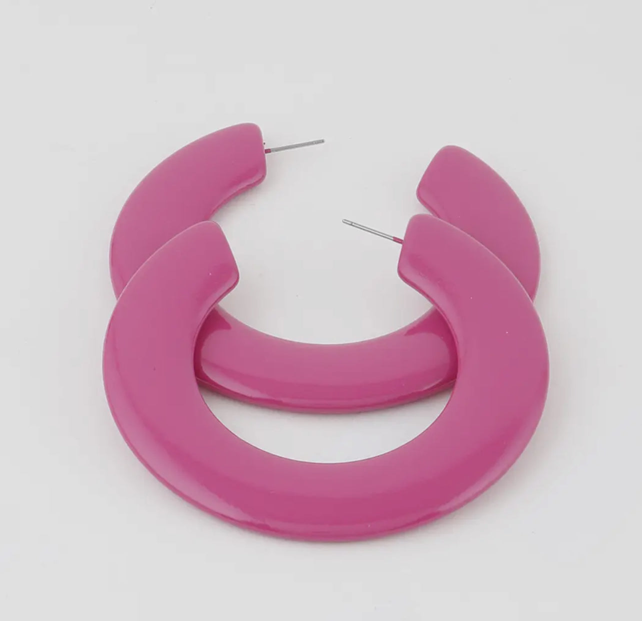 Chunky Gloss Hoops - 3 colors