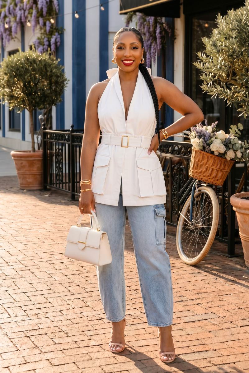 Savannah Utility Halter - White
