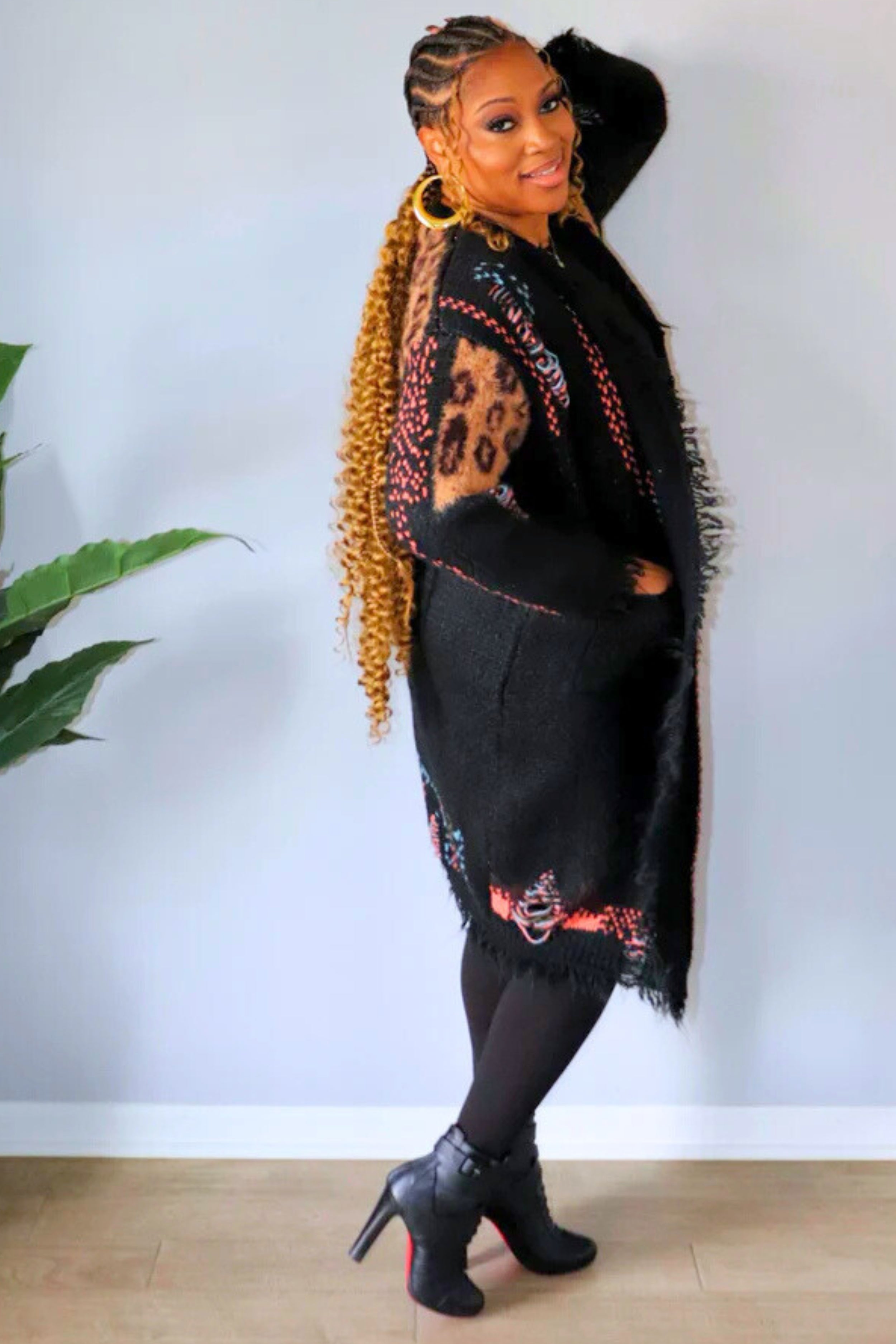Wild Threads Distressed Cardigan