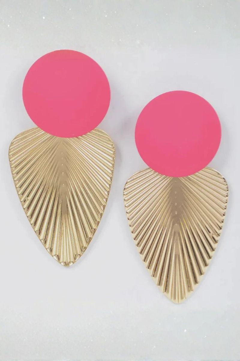 Geometric Drop Earrings - 4 colors