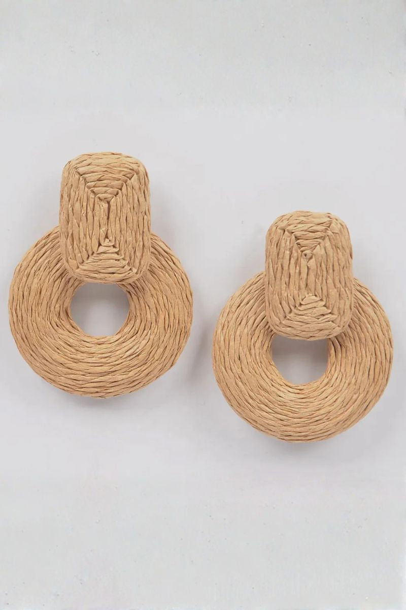Rustic Charm Woven Earrings