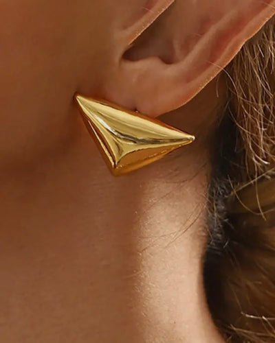 Gold Power Stud | Earrings