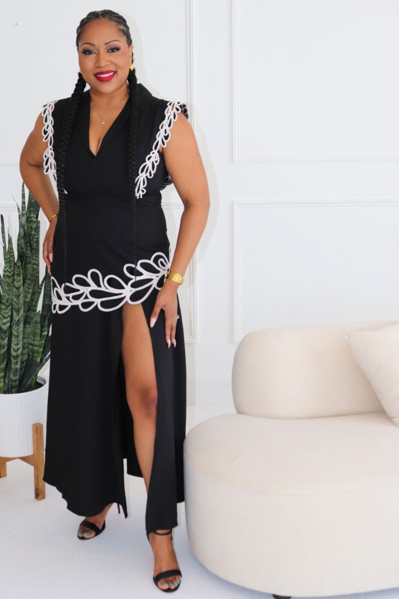 ARB Signature Contrast Maxi Dress