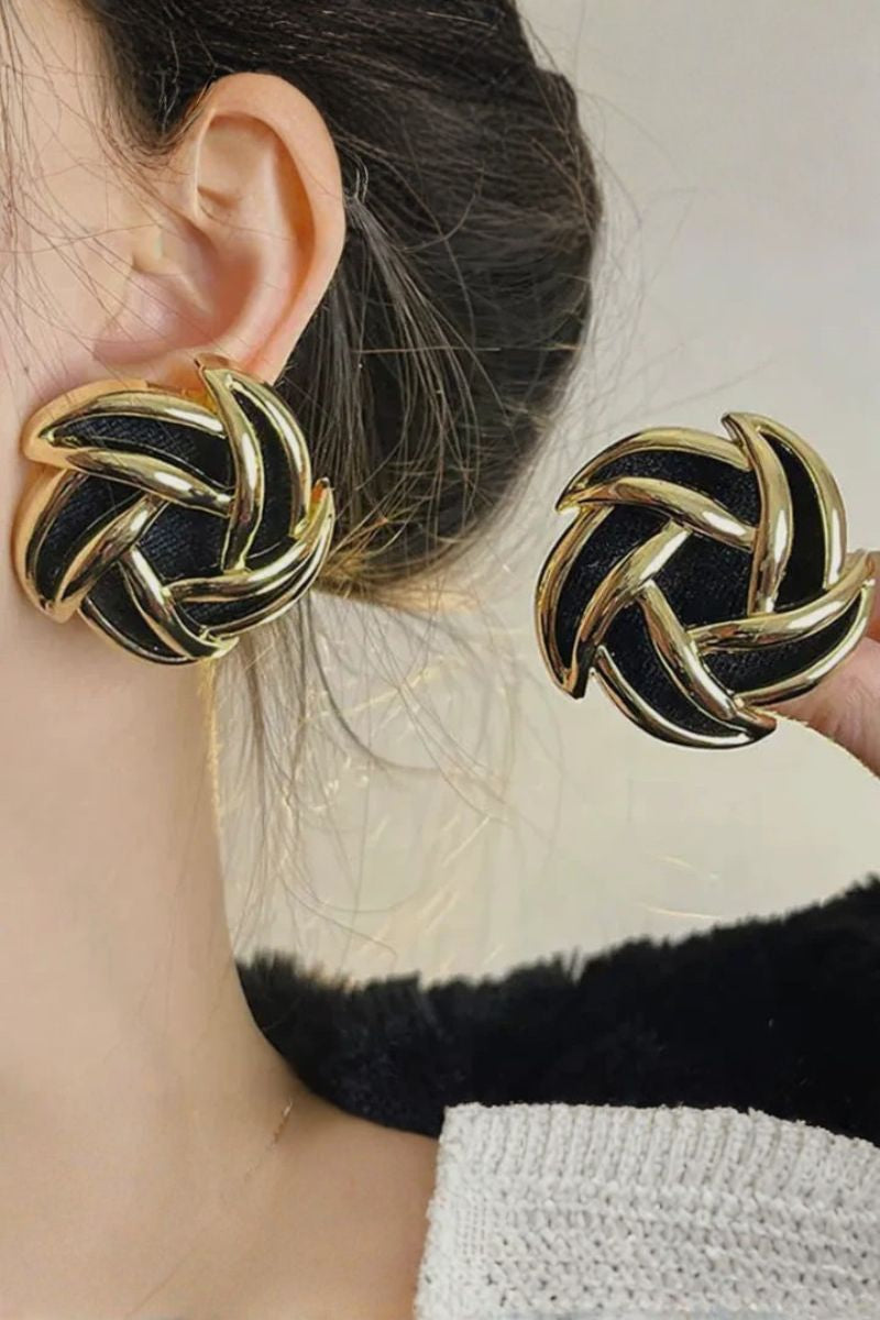 Bold Twist Knot Earrings