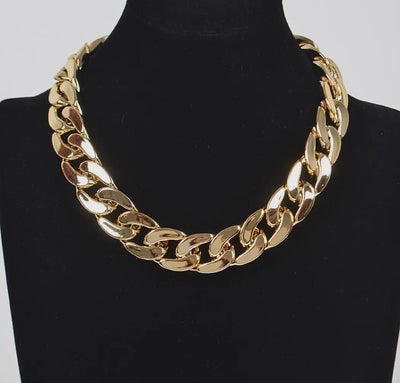 Luxury Plated Chunky Chain Necklace - 2 finishes