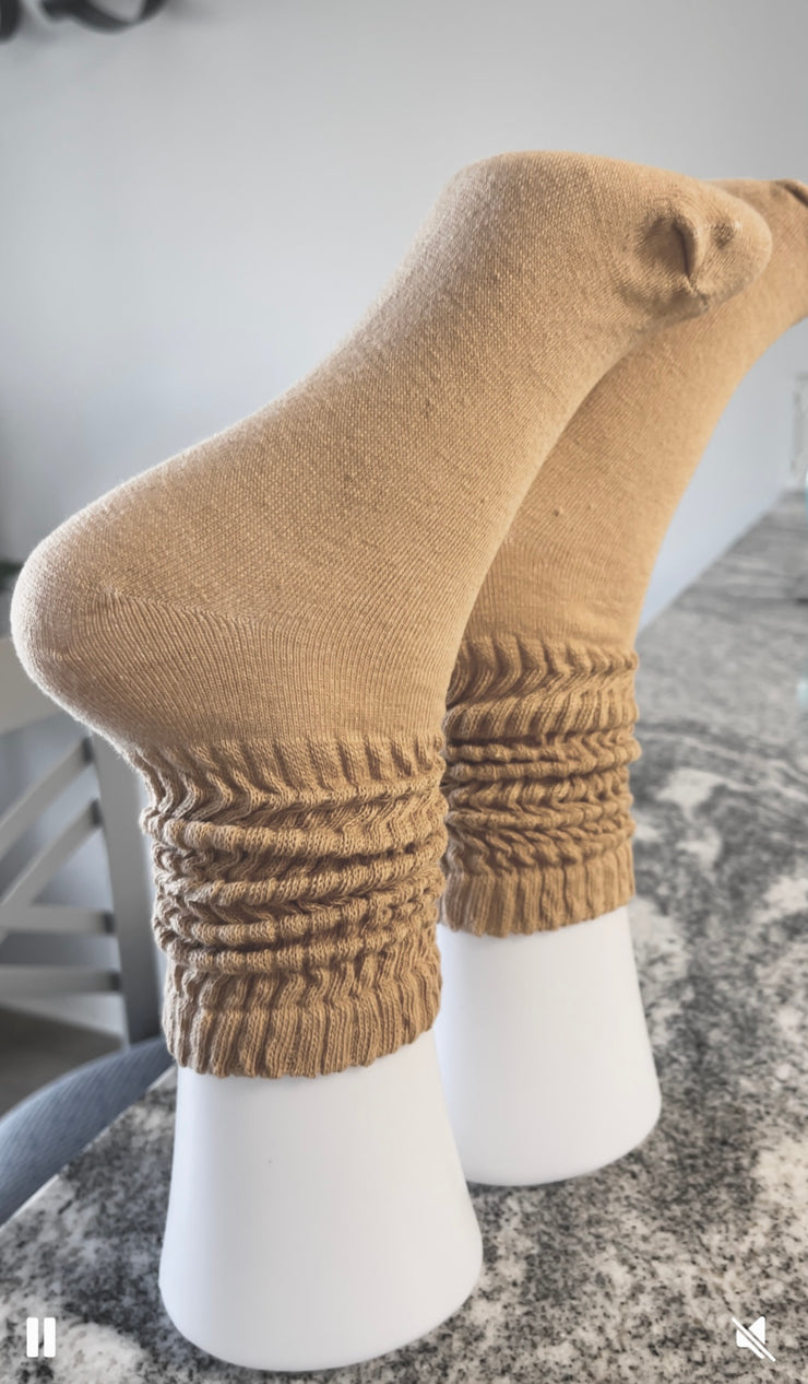 Medium Length Slouch / Scruch Socks - 7 COLORS