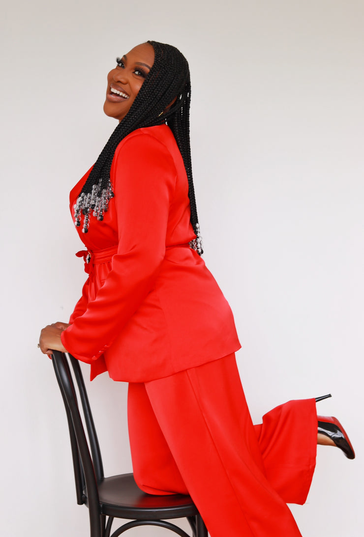 Boardroom Blaze Suit - RED