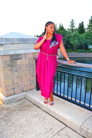 PLUS SIZE - Raspberry Grace Dress