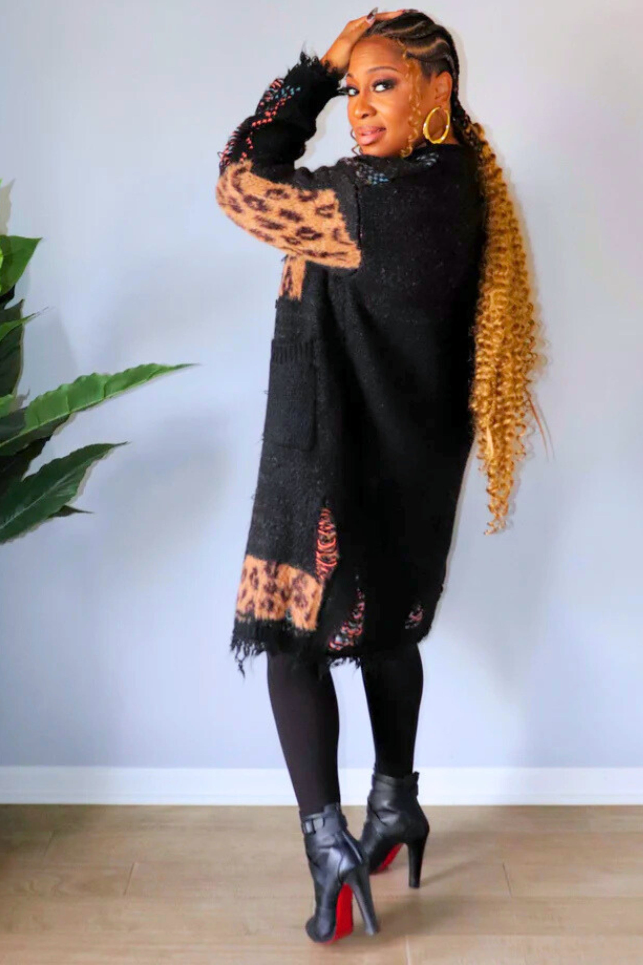 Wild Threads Distressed Cardigan