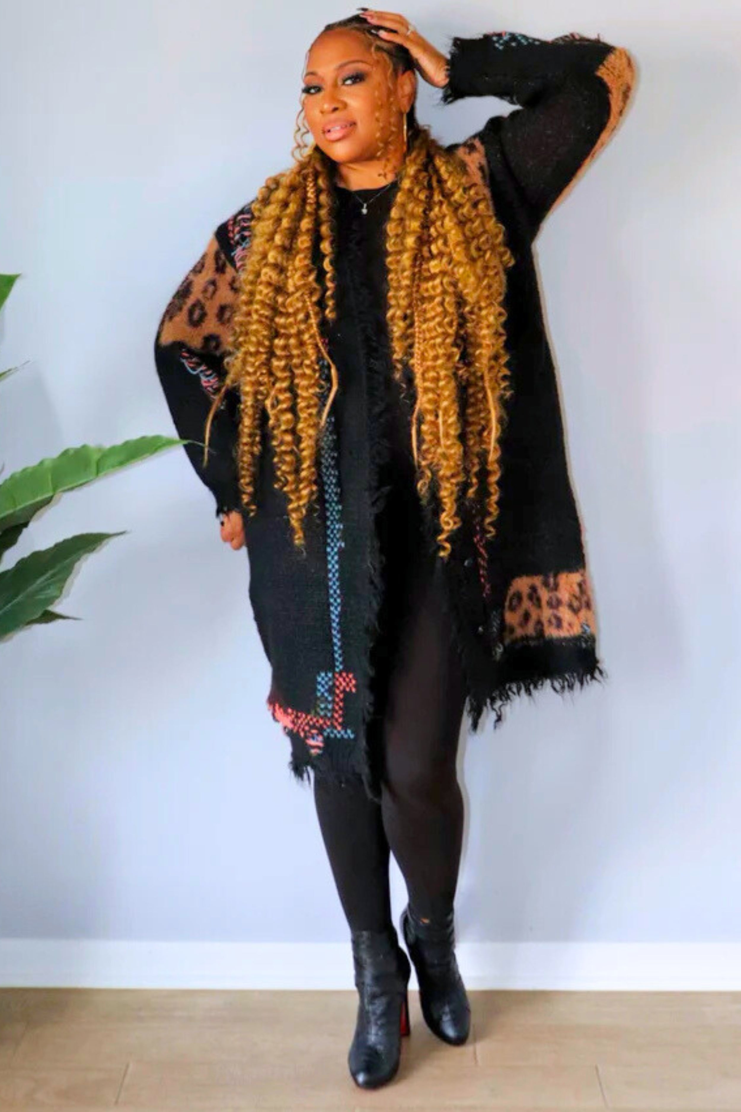 Wild Threads Distressed Cardigan