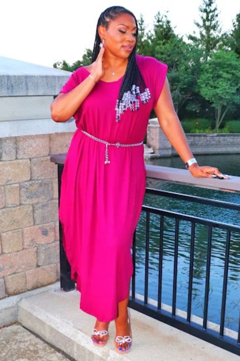 Raspberry Grace Dress