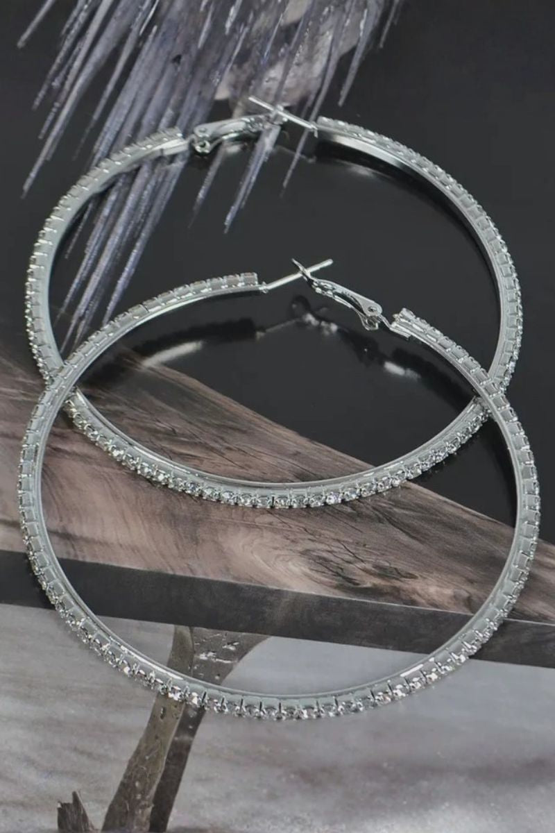 Silver Lining Glam Hoops