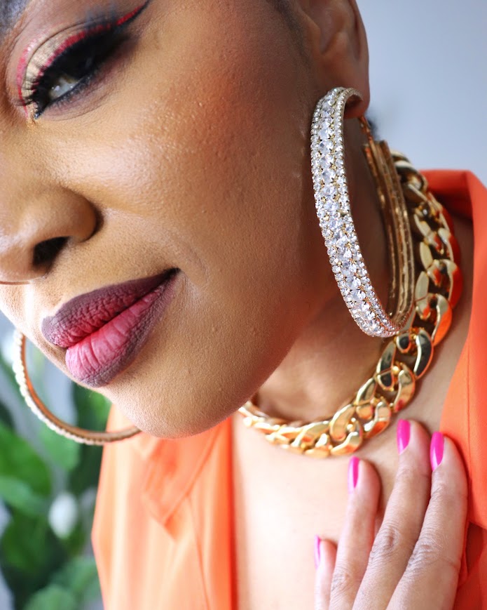 Super bling large hoops - GOLD