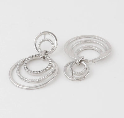 Infinity circle drop earrings - 2 finishes